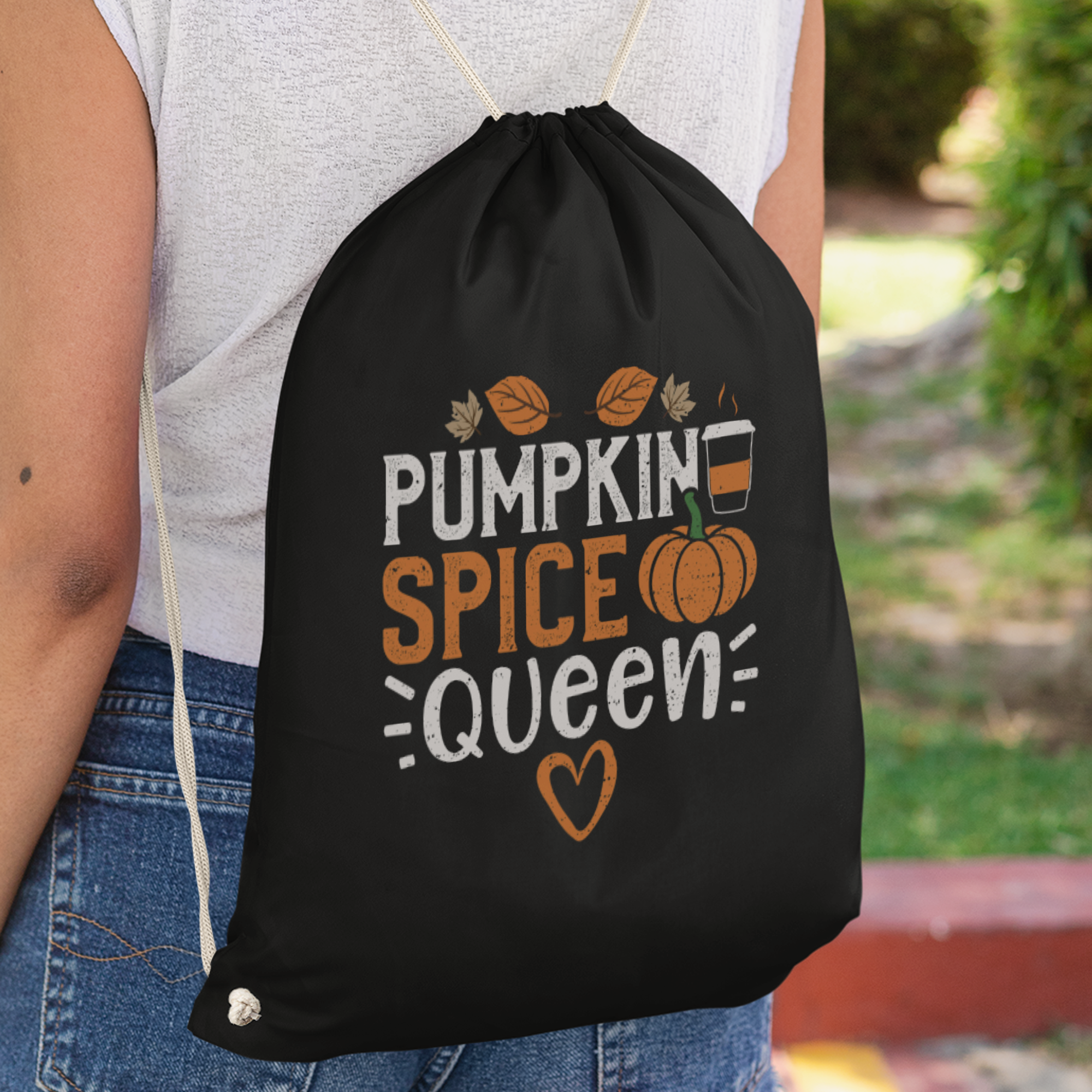 Pumpkin Spice Queen Turnbeutel - DESIGNSBYJNK5.COM