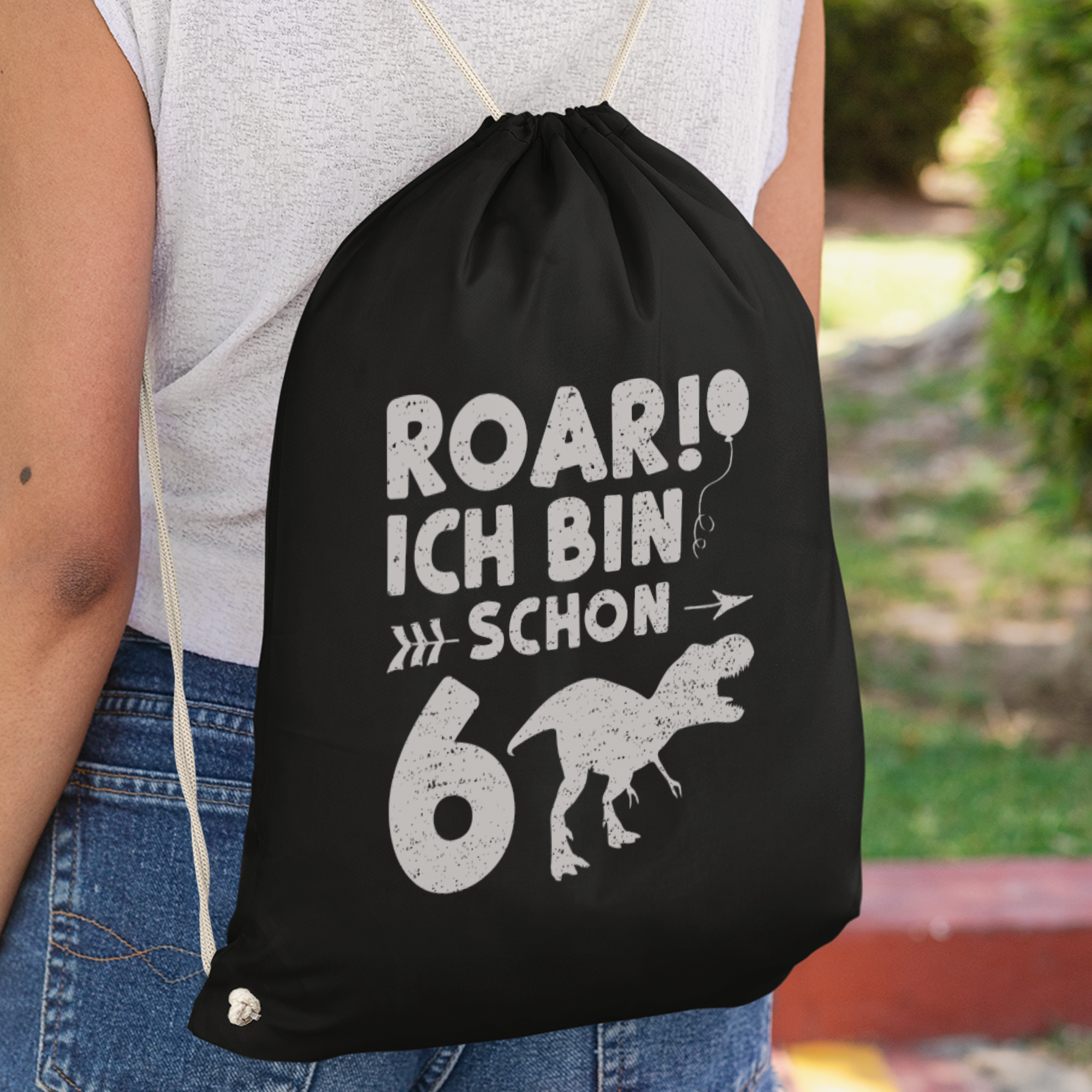 Roar Ich Bin Schon 6 Turnbeutel - DESIGNSBYJNK5.COM