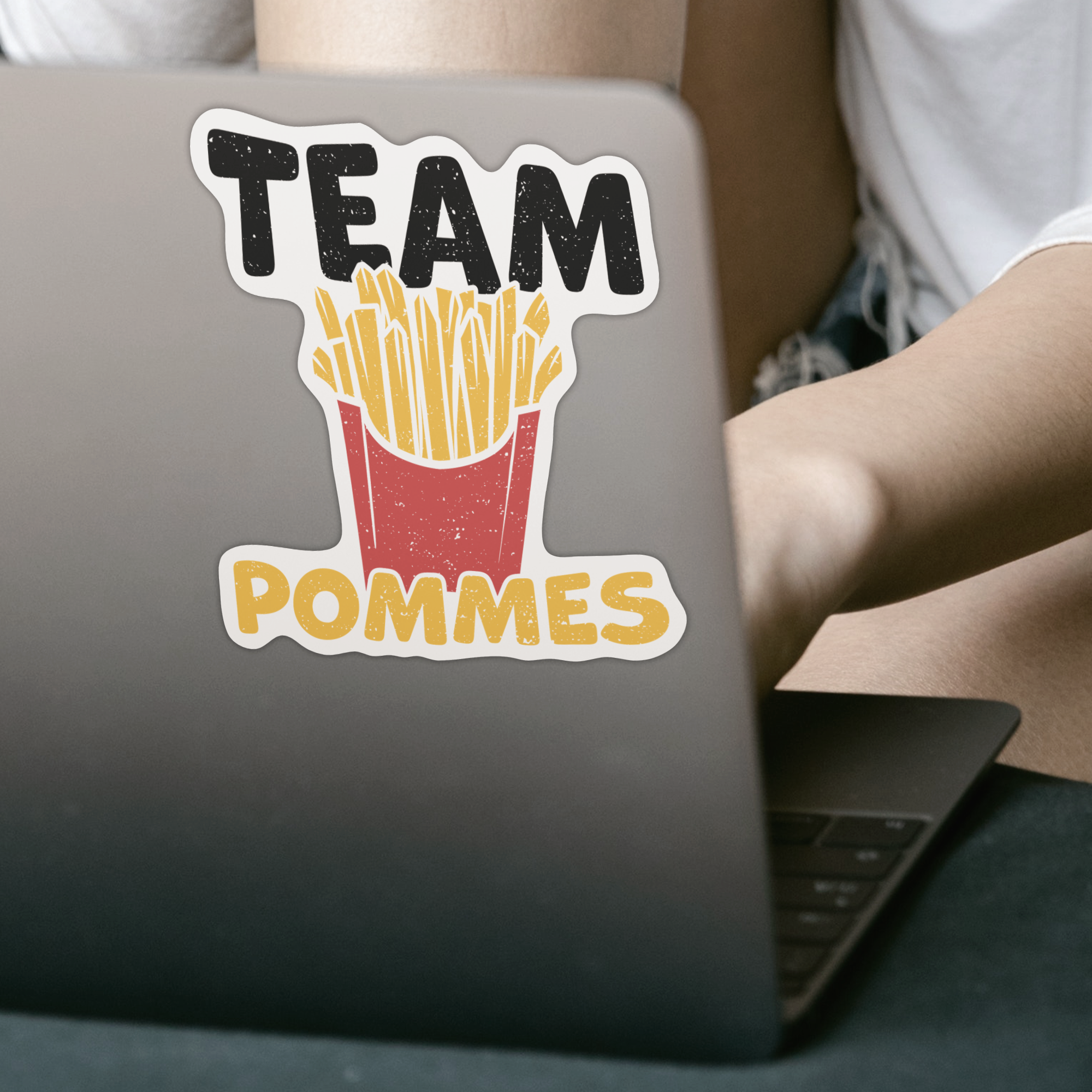 Team Pommes Sticker - DESIGNSBYJNK5.COM