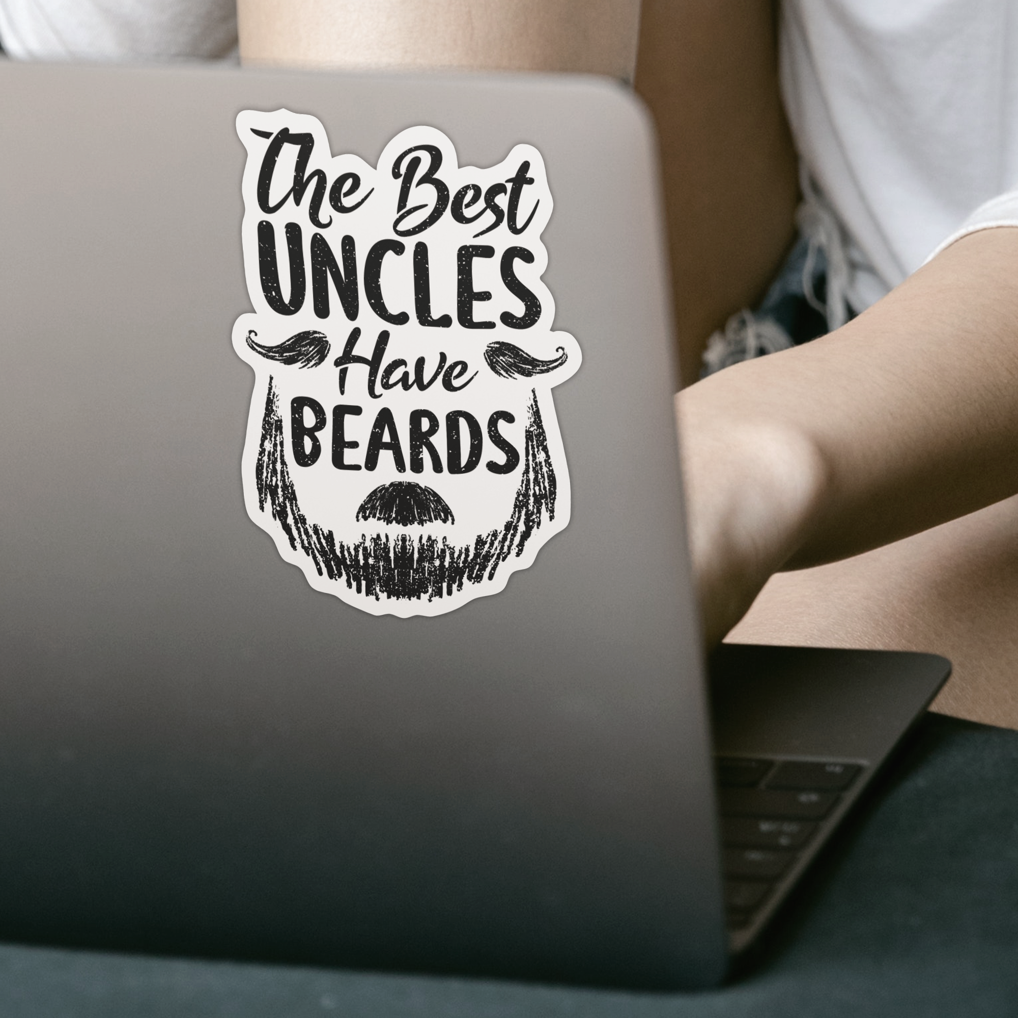 The Best Uncles Have Beards Sticker - DESIGNSBYJNK5.COM