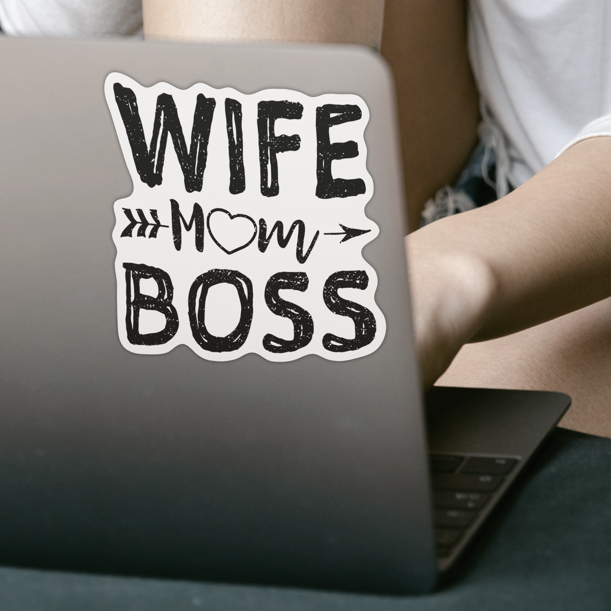 Wife Mom Boss Sticker - DESIGNSBYJNK5.COM