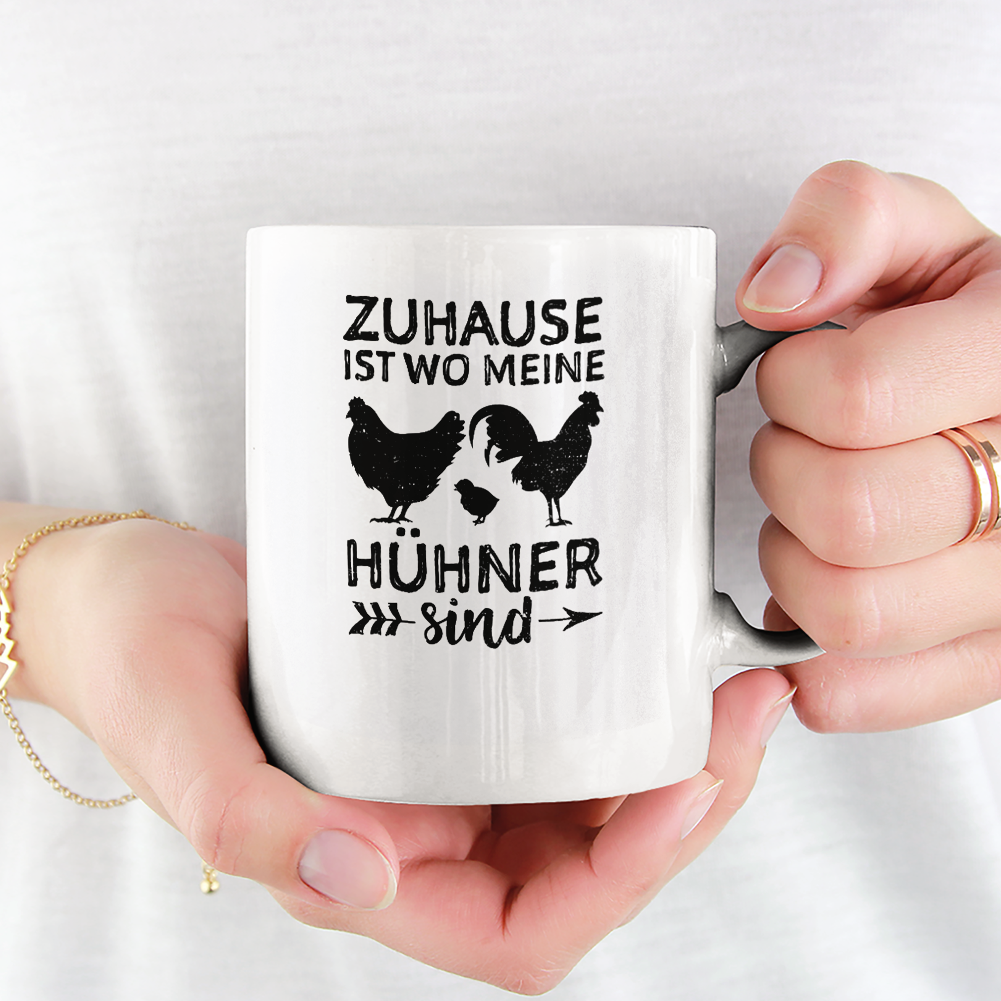 Zuhause Ist Wo Meine Hühner Sind Tasse - DESIGNSBYJNK5.COM