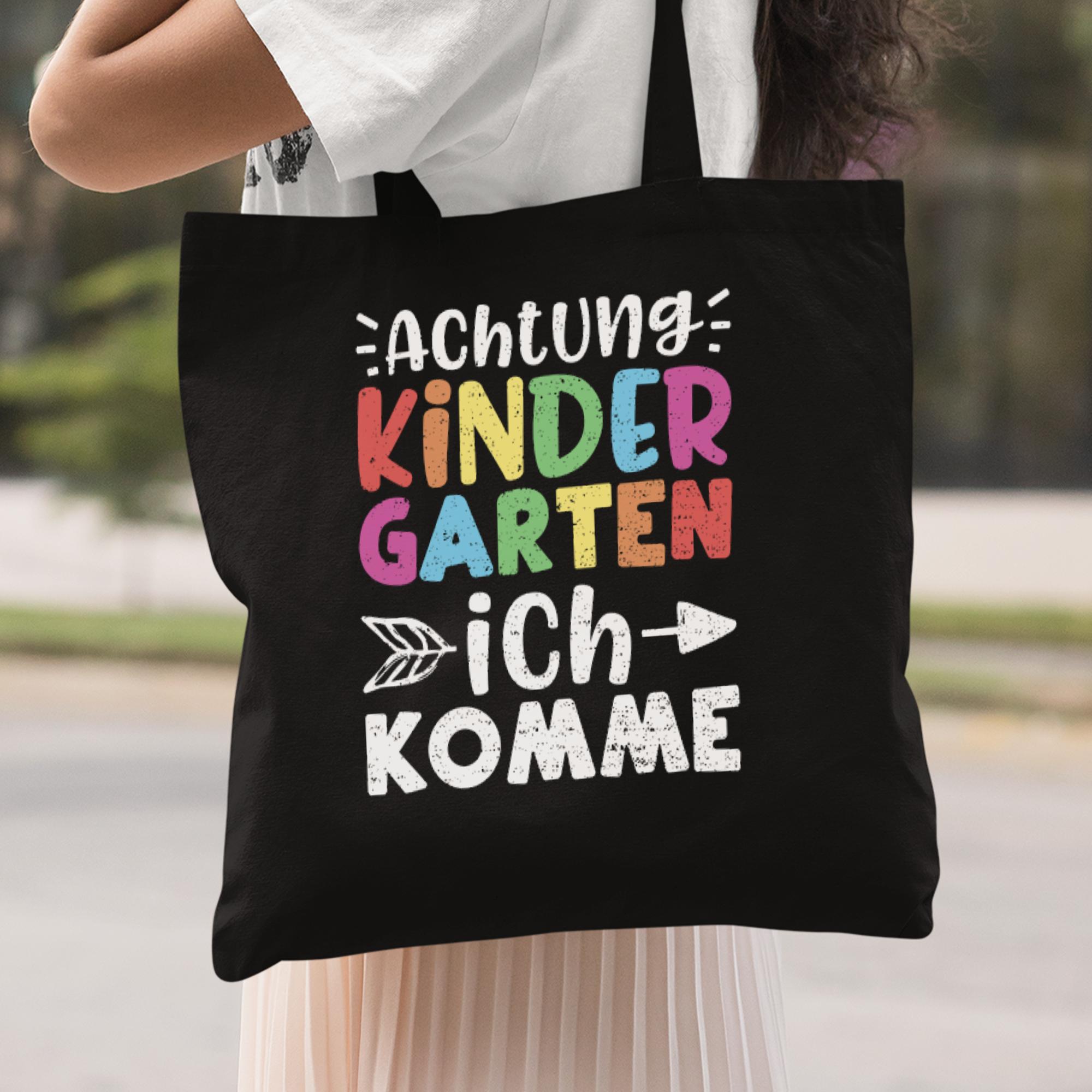 Achtung Kindergarten Ich Komme Stoffbeutel - DESIGNSBYJNK5.COM