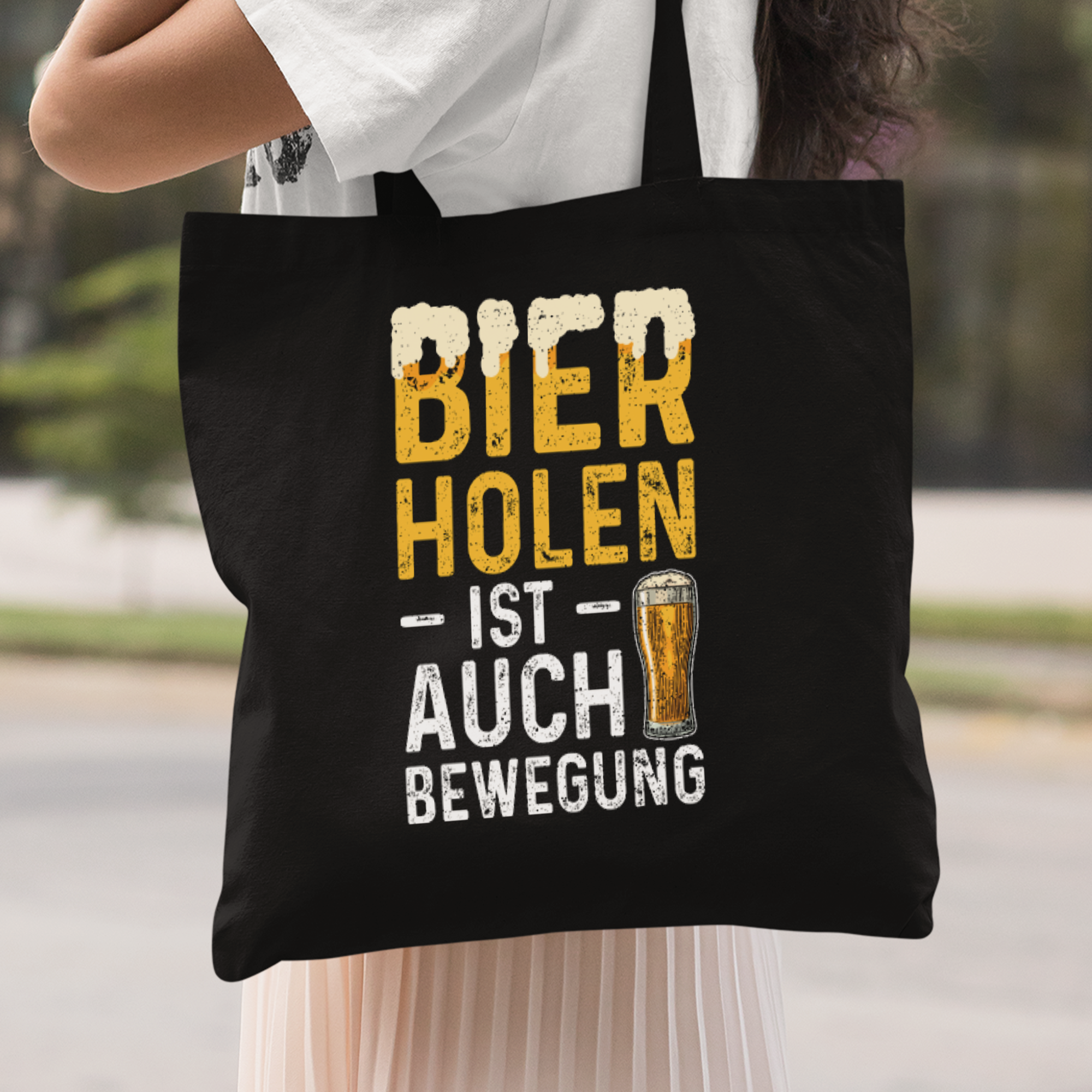 Bier Holen Ist Auch Bewegung Stoffbeutel - DESIGNSBYJNK5.COM