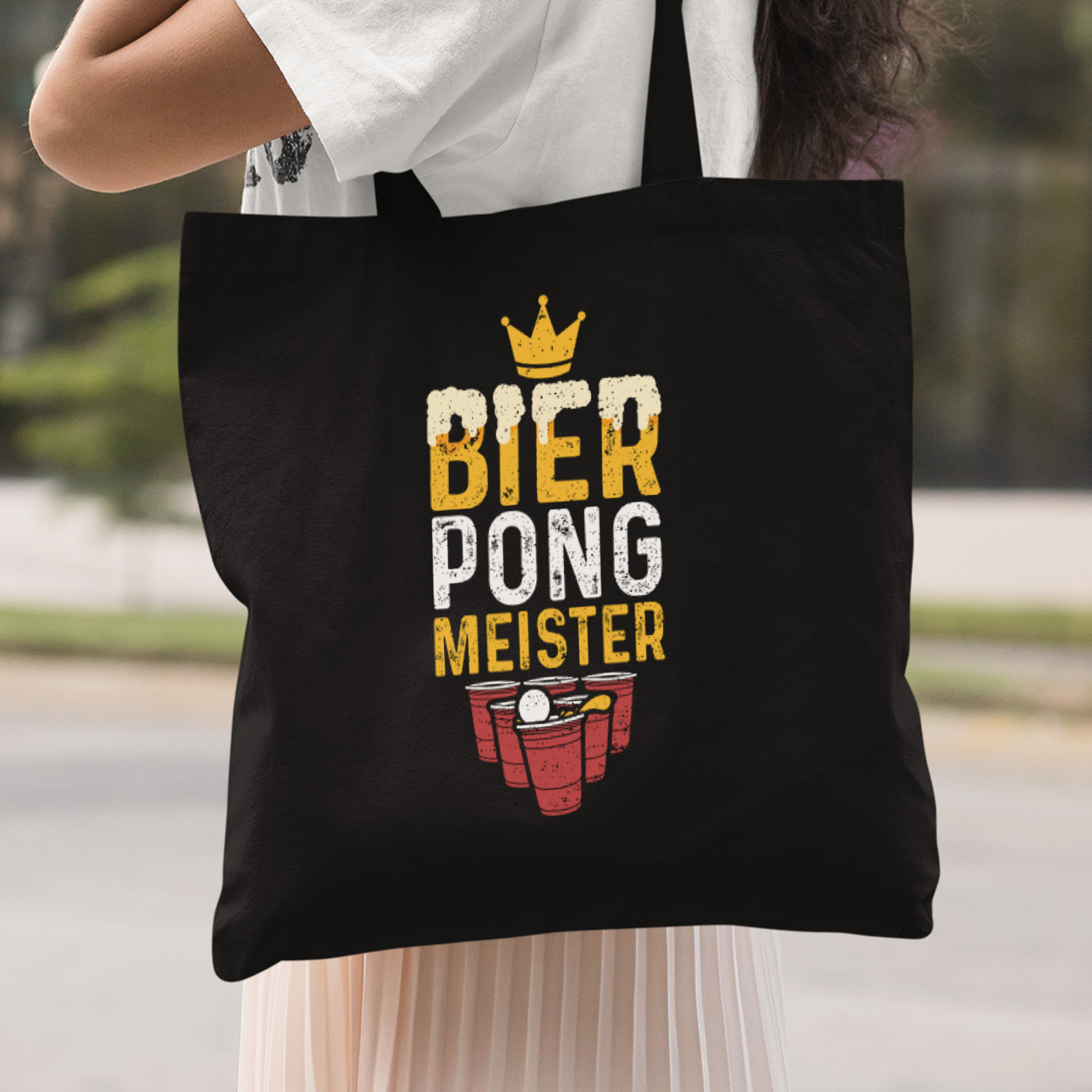 Bier Pong Meister Stoffbeutel - DESIGNSBYJNK5.COM