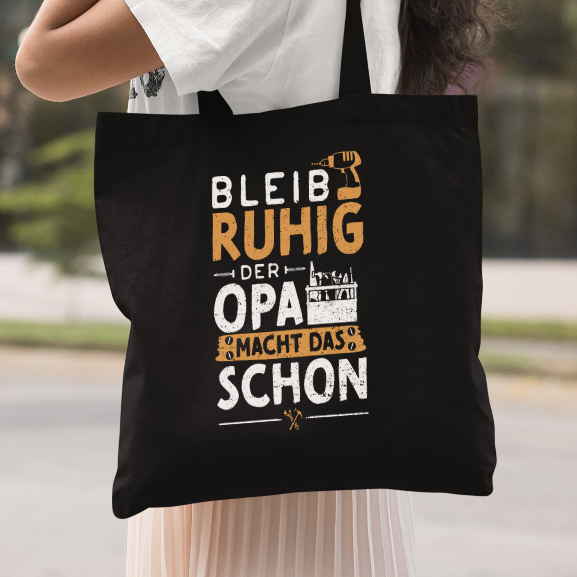 Bleib Ruhig Der Opa Macht Das Schon Stoffbeutel - DESIGNSBYJNK5.COM