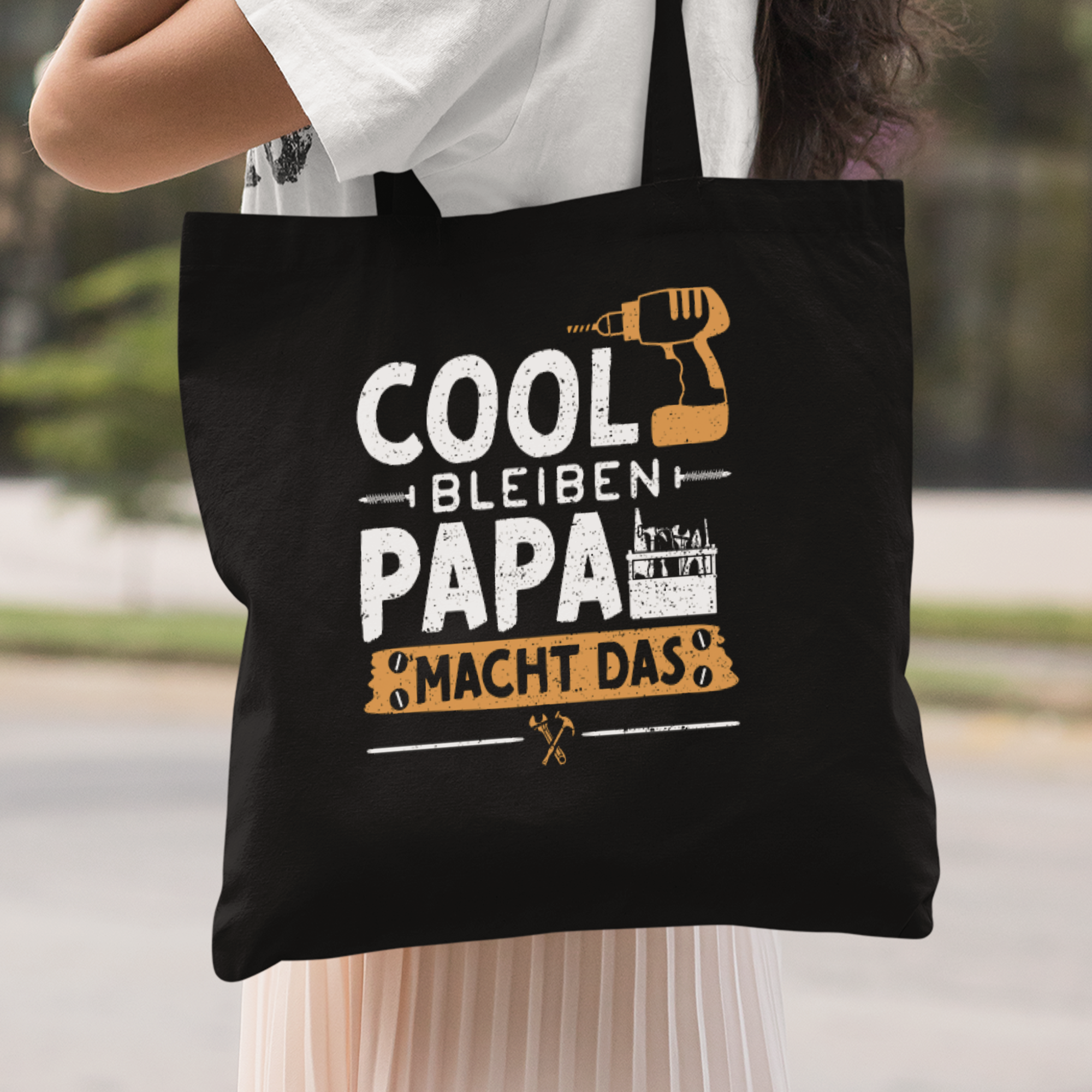 Cool Bleiben Papa Macht Das Stoffbeutel - DESIGNSBYJNK5.COM