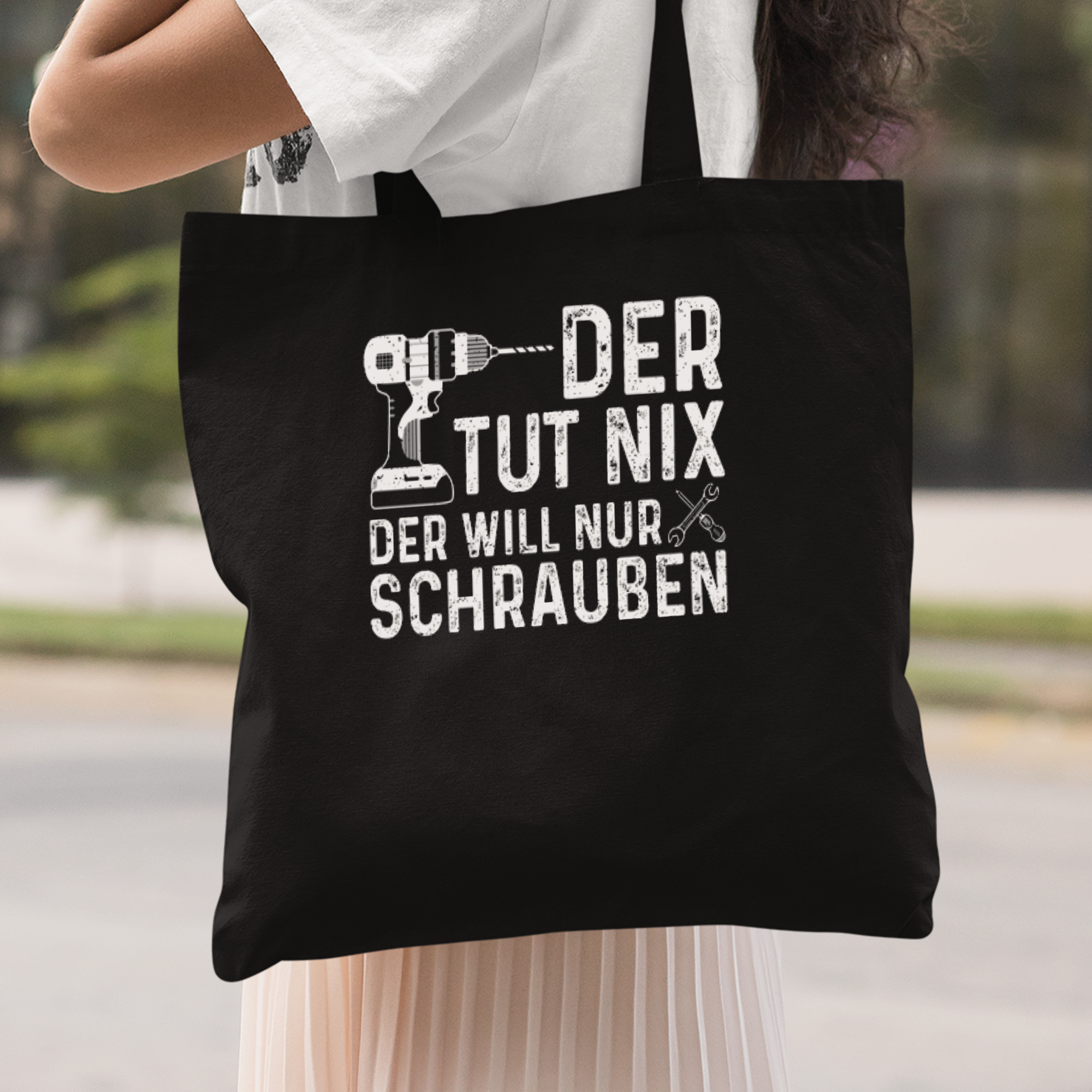 Der Tut Nix Der Will Nur Schrauben Stoffbeutel - DESIGNSBYJNK5.COM