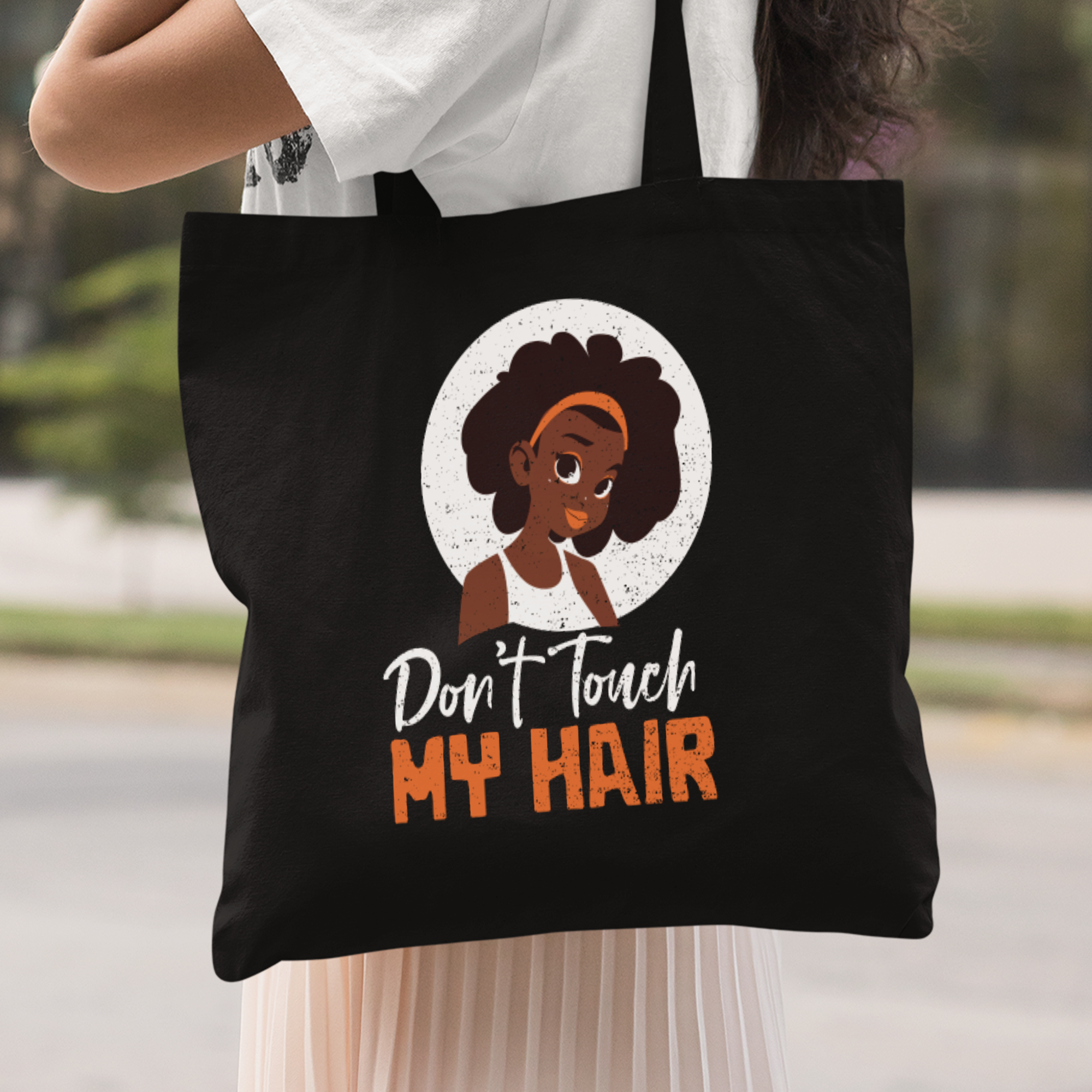 Don't Touch My Hair Stoffbeutel - DESIGNSBYJNK5.COM