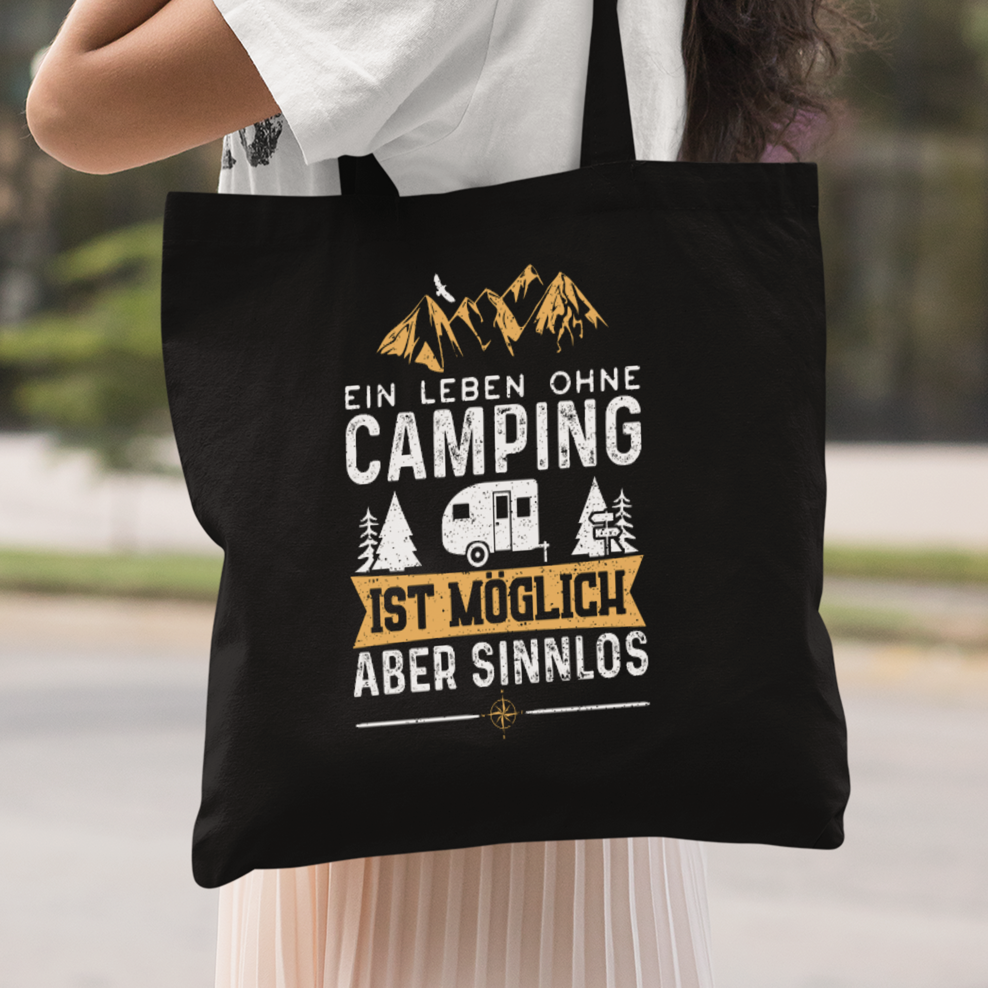 Ein Leben Ohne Camping Ist Möglich Aber Sinnlos Stoffbeutel - DESIGNSBYJNK5.COM