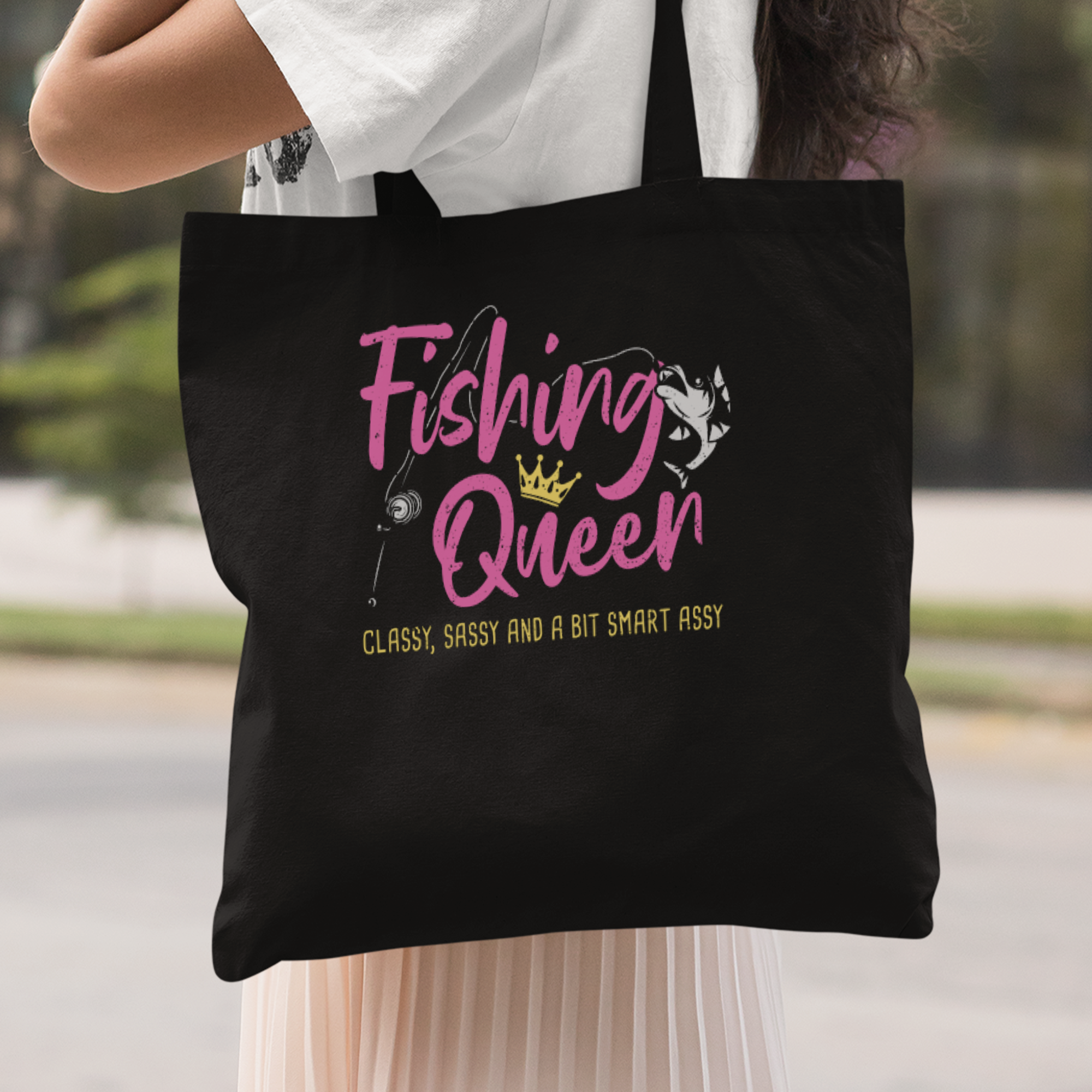 Fishing Queen Stoffbeutel - DESIGNSBYJNK5.COM