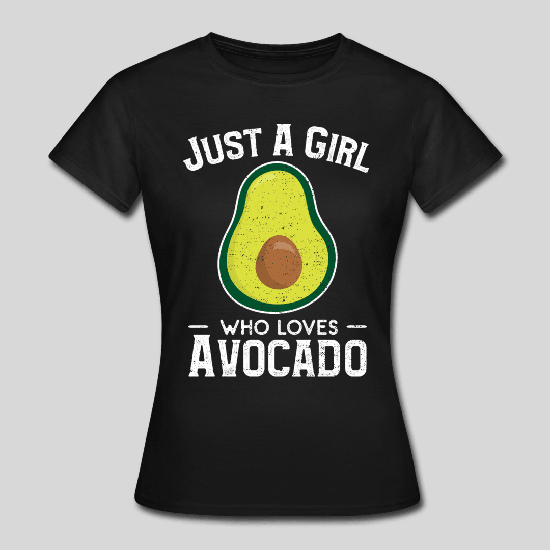 Just A Girl Who Loves Avocado T Shirt DesignsByJnk5